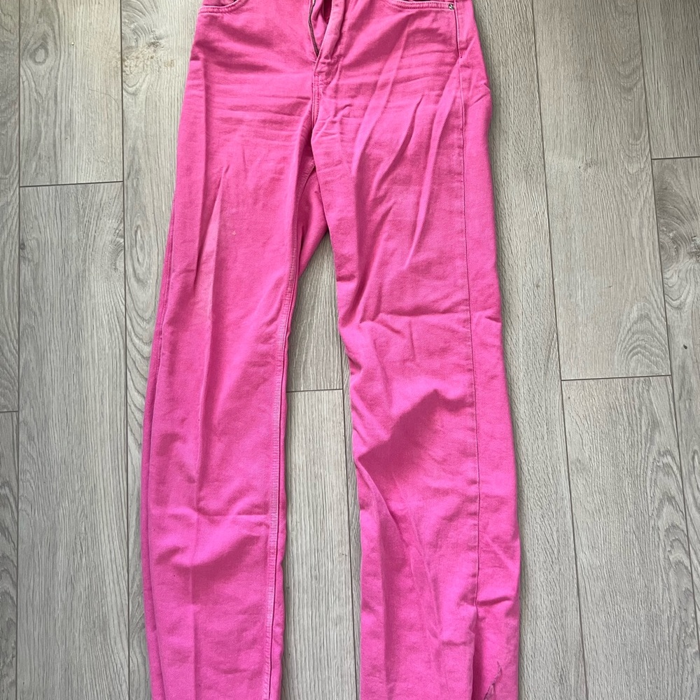 zara pink jeans